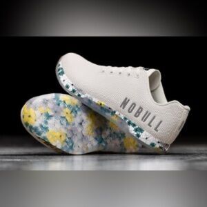 NOBULL Cream Floral Spring Trainers Women’s Size 6